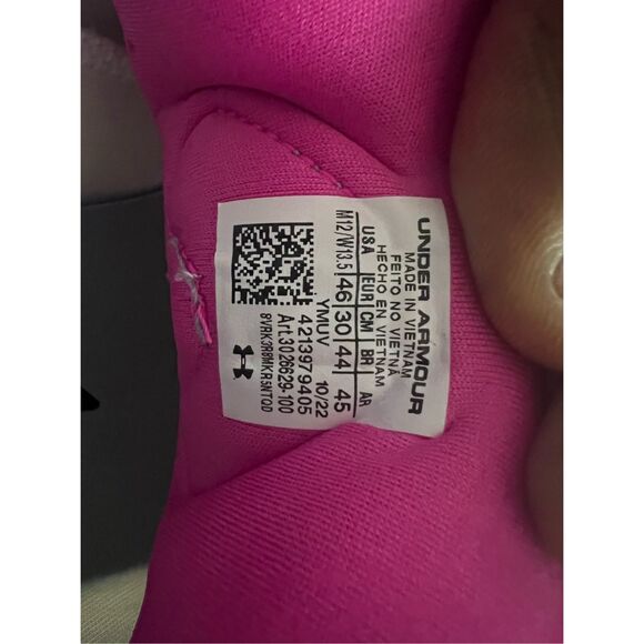 Under Armour HOVR Running Shoes White Pink Men’s Size 12 / Women’s 13.5 main image 7